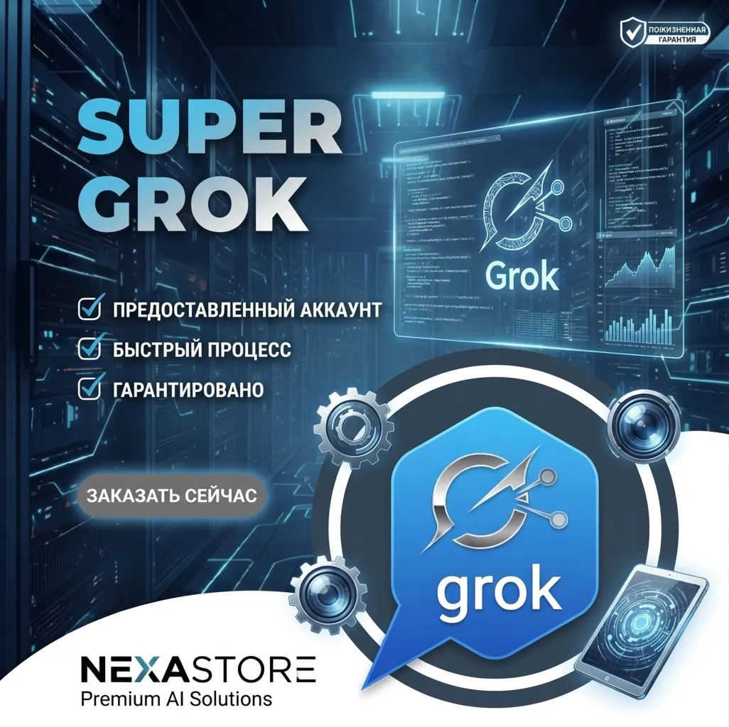 Приватный аккаунт SuperGrok xAI на 30 дней | Полный доступ к ИИ