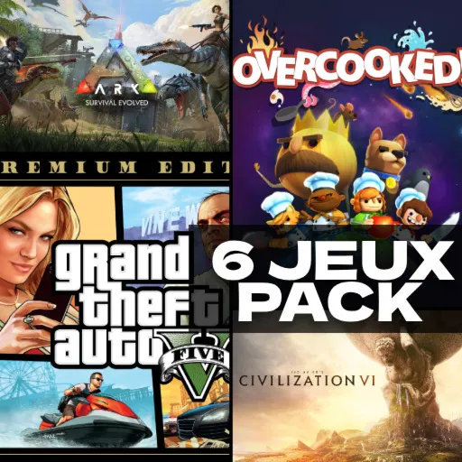 GTA V Premium + ARK + Civilization VI + 3 Jeux | Nouveau Compte Epic (Global)