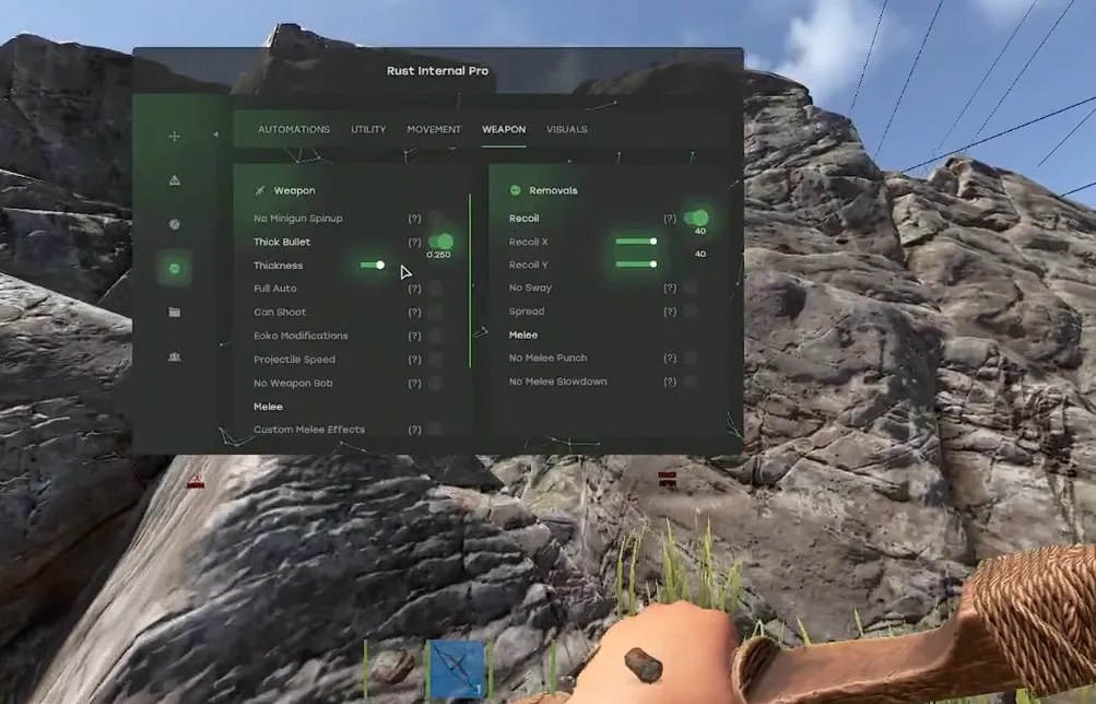 ЧИТ НА РАСТ НАВСЕГДА Internal 10 ключей 219-289 devs/ alkad