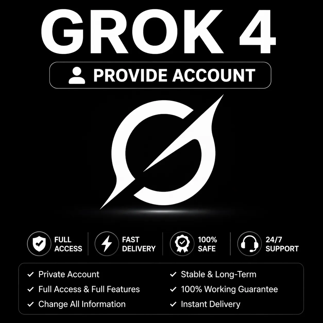 ???? GROK AI x SUPER GROK 4 | ЛИЧНЫЙ АККАУНТ 