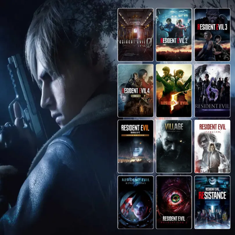 Resident Evil: 0+1+2+3+4+5+6+7+8+9 -Steam Offline - No Guard | ALL DLC | BONUSES