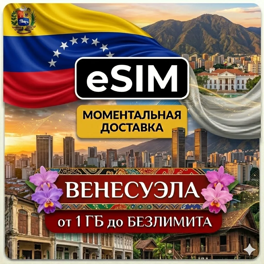 eSIM Венесуэла | Туристическая  сим карта | AIRALO | Premium | есим