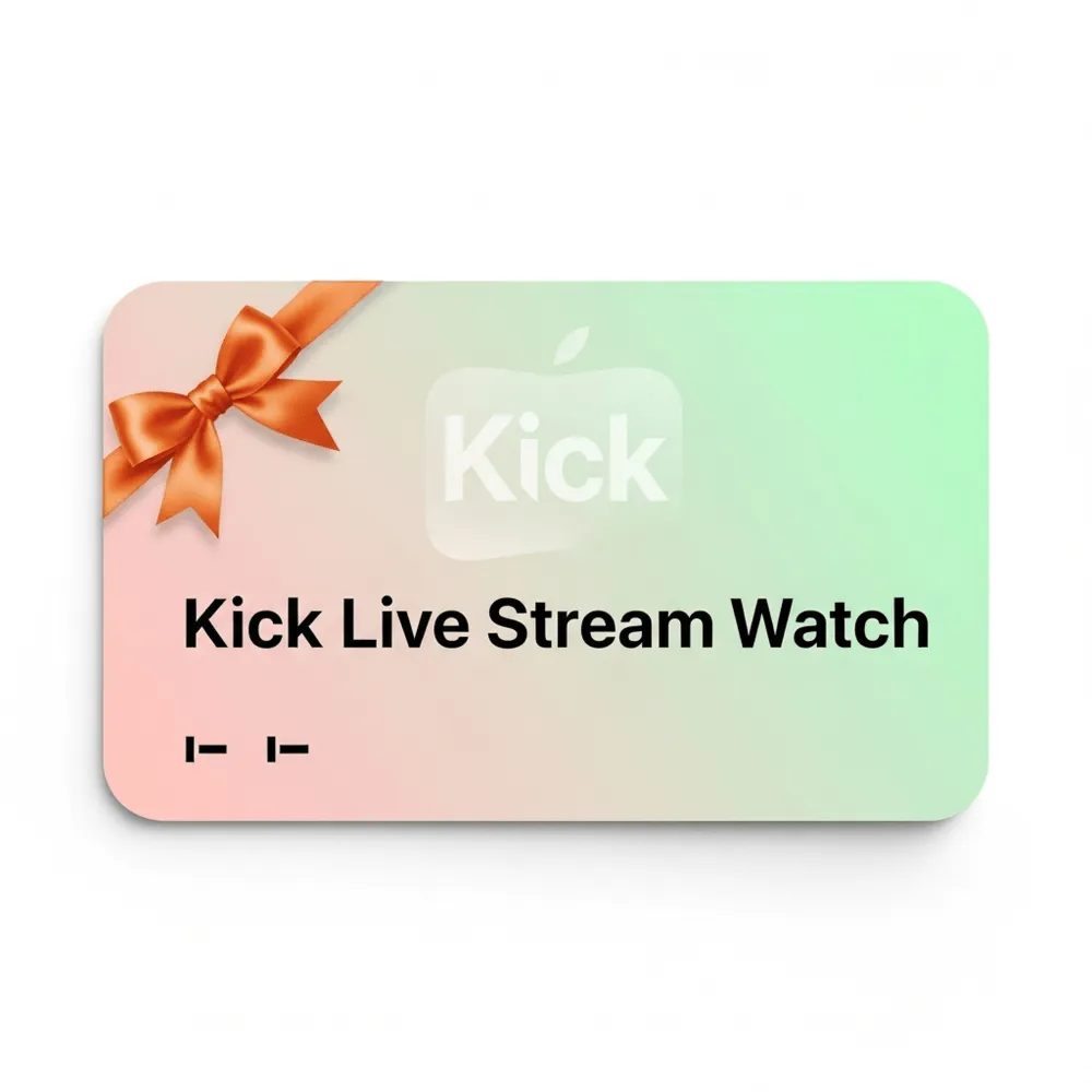 Kick Live Stream Watch | Instant Delivery