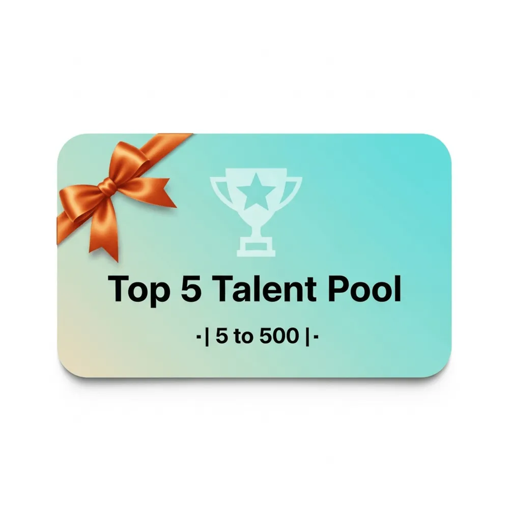 Social Media Top 5 Talent Pool | 5 to 500 | Мгновенная Доставка