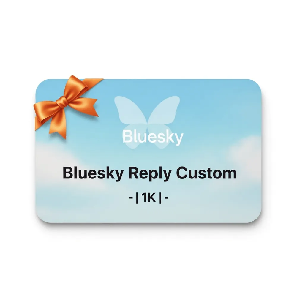 Social Media Bluesky Reply Custom Instant Delivery | 1K | Instant Delivery
