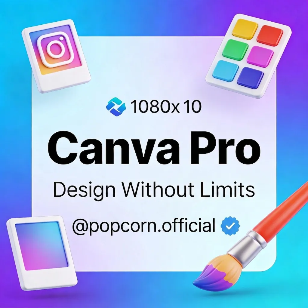 Canva Pro Subscription (1–6 Months) | Premium Design Access  | Instant Delivery