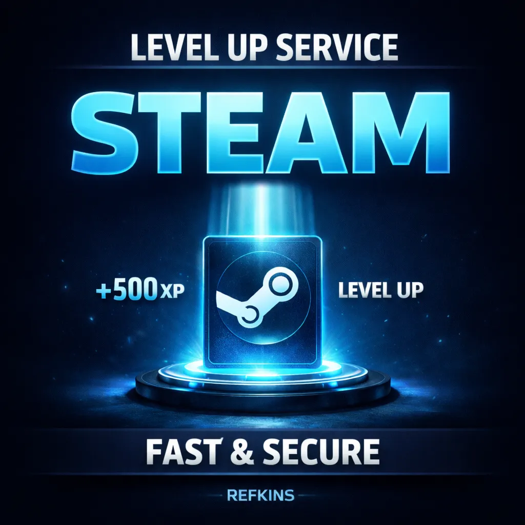LEVEL UP STEAM FAST AND SAFE UPGRADE