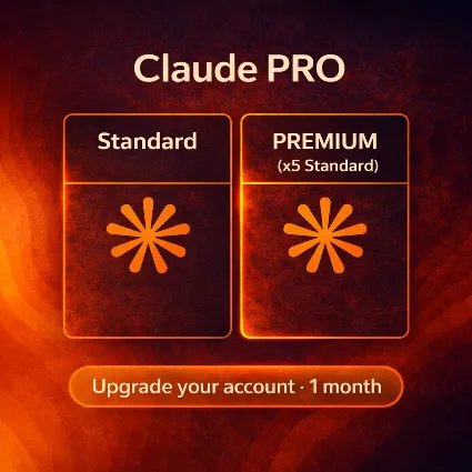Claude Pro Standard | Pro PREMIUM (добавить командный план) | 1 месяц