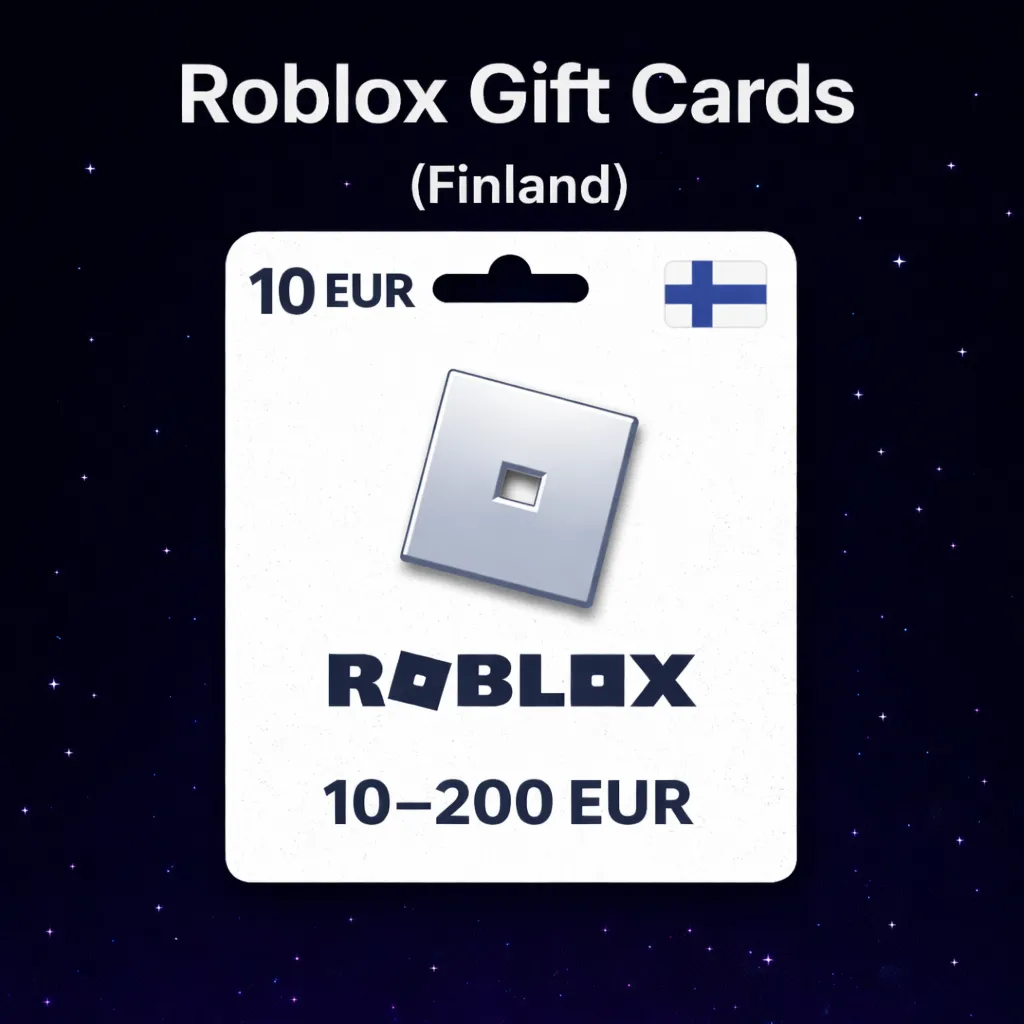Roblox Gift Cards (Финляндия) 10–200 EUR | Коды пополнения