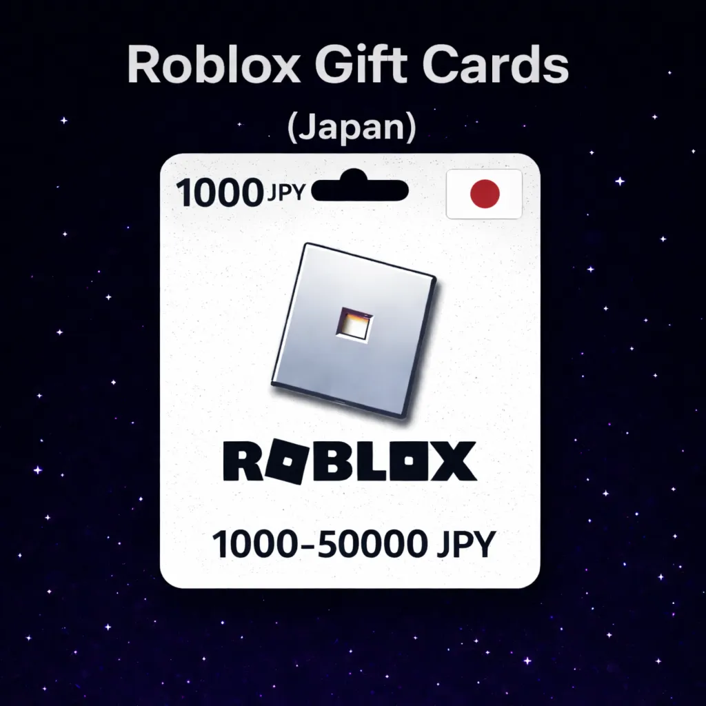 Roblox Gift Cards (Япония) 1000–50000 JPY | Коды пополнения