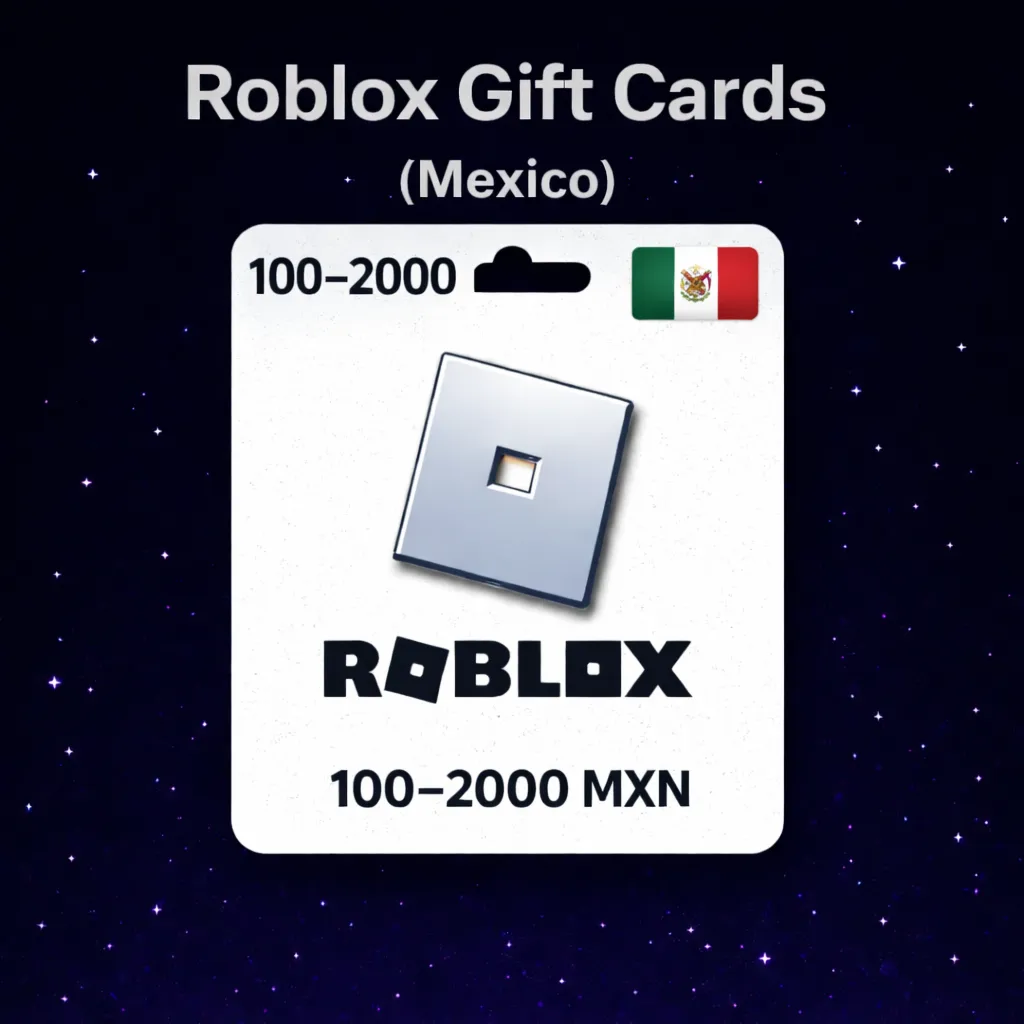 Roblox Gift Cards (Мексика) 100–2000 MXN | Коды пополнения