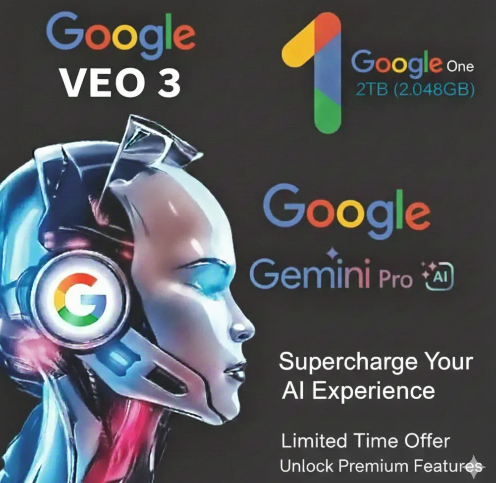 МГНОВЕННО => Gemini PRO + ANTIGRAVITY + Google ONE 5TB => На ваш аккаунт или готовый