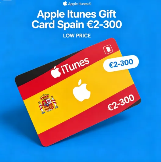Подарочная карта Apple iTunes для Испании от 200 до 300 евро. НИЗКАЯ ЦЕНА.