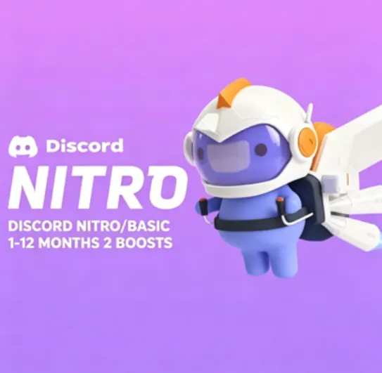 DISCORD NITRO/BASIC 1-12 МЕСЯЦЕВ 2 УСИЛЕНИЯ