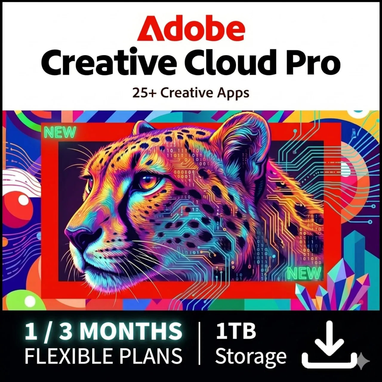 Adobe Cloud Pro 1/3 месяца | Приглашение в вашу учетную запись | Без входа в систему