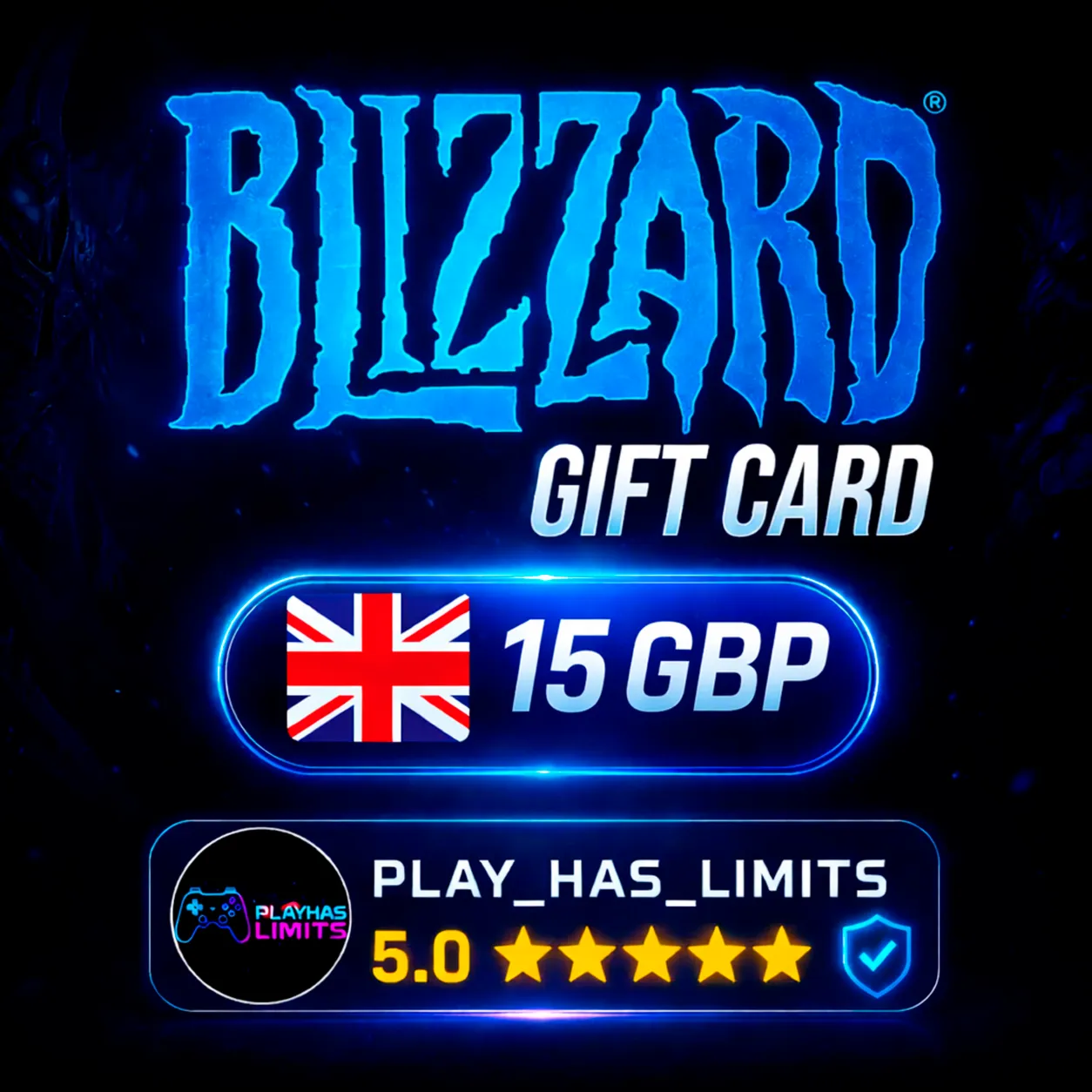 BLIZZARD GIFT CARD 15 GBP | Великобритания
