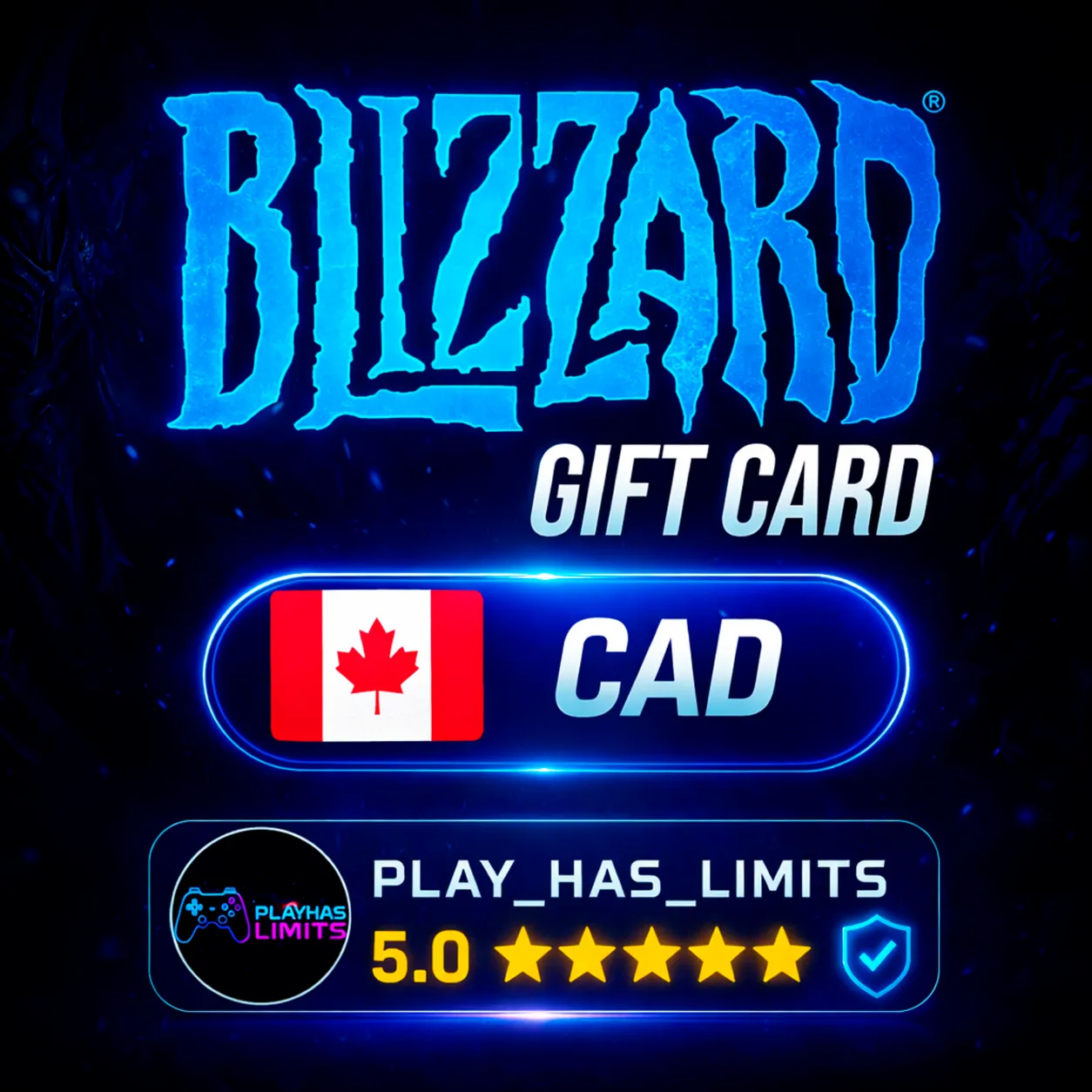 💳BLIZZARD GIFT CARD 30/60/100 CAD | Канада