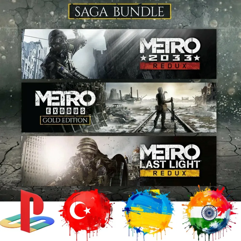 Metro Saga Bundle PS4/PS5/Турция/Украина/Индия/Акция PS Store