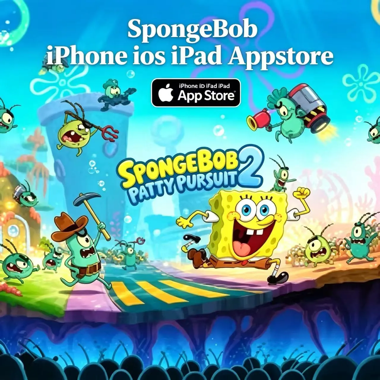 SpongeBob Patty Pursuit 2 iPhone ios iPad Appstore