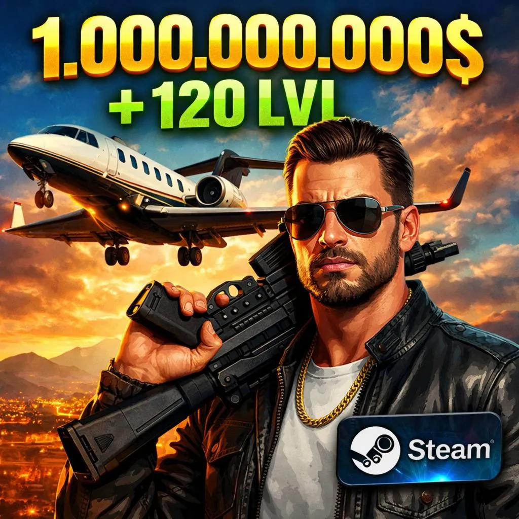Аккаунт Steam GTA 5 Online (Legacy и Enchanced)+1.000.000.000$ (1 МИЛЛИАРД) +120 лвл