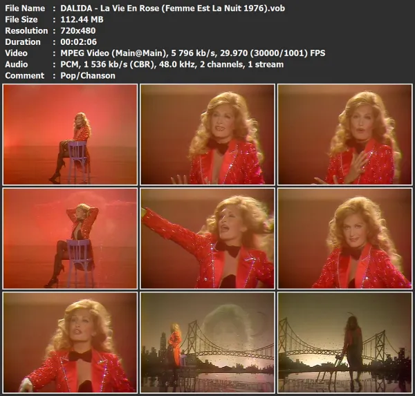 DALIDA - La Vie En Rose