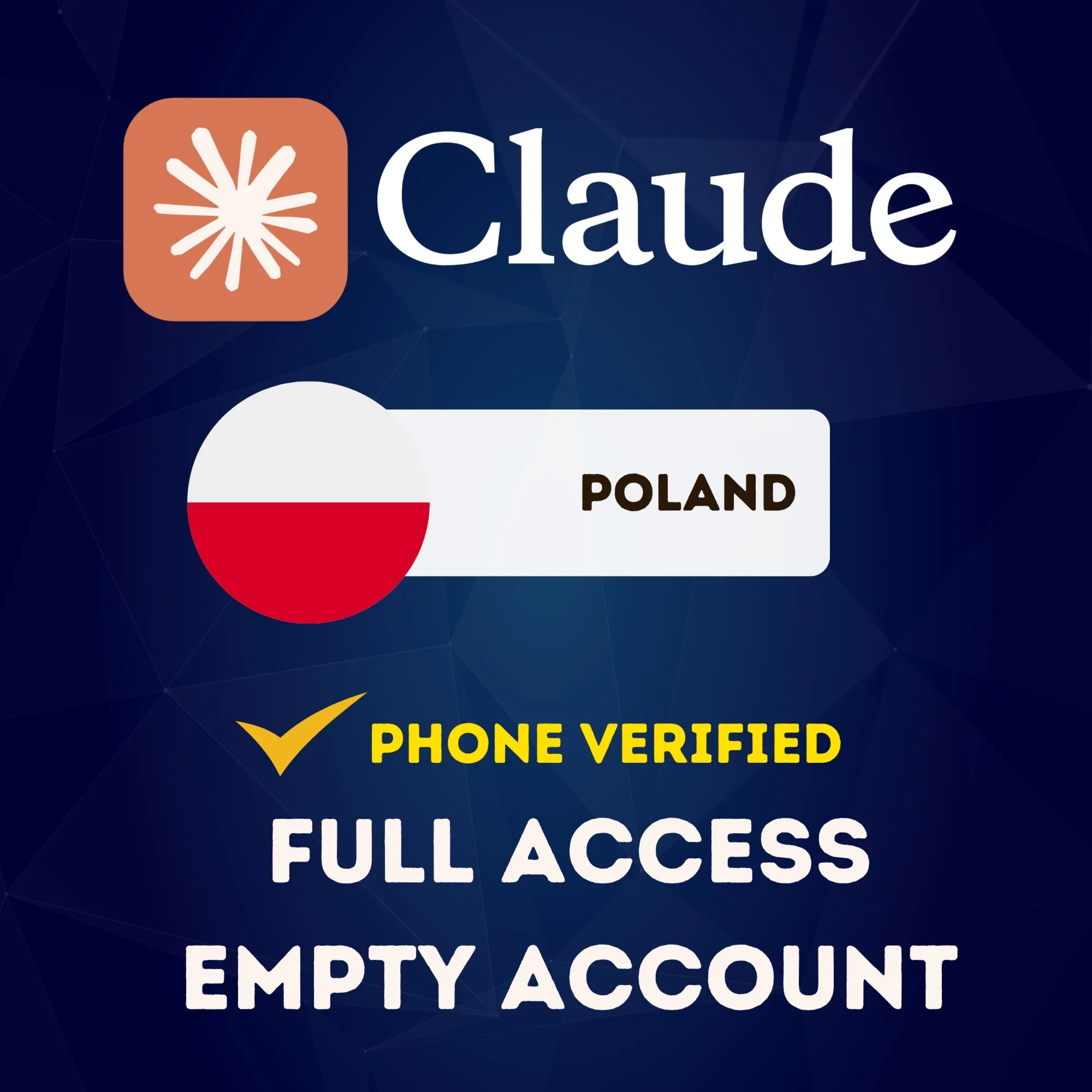 🇵🇱 ПОЛЬША CLAUDE.COM АККАУНТ | ПОДТВЕРЖДЁН ПО ТЕЛЕФОНУ | ПОЛНЫЙ ДОСТУП
