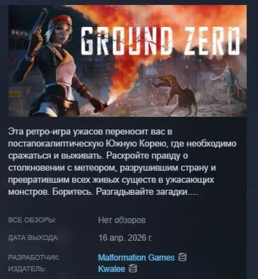 Ground Zero АВТОДОСТАВКА STEAM РОССИЯ