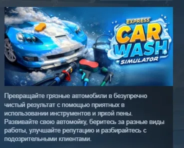 Express Car Wash Simulator АВТОДОСТАВКА STEAM РОССИЯ