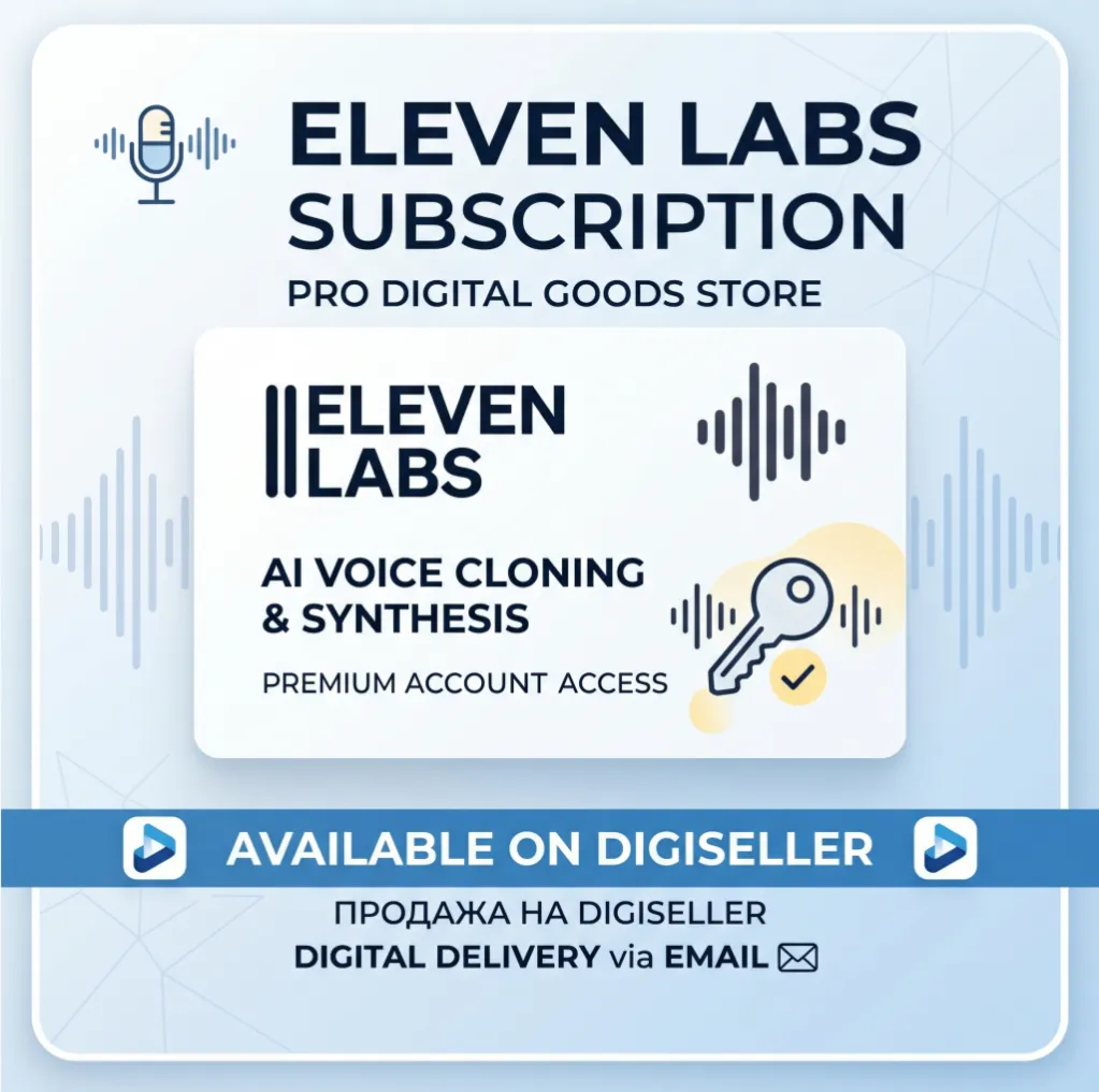 Подписка Eleven Labs на ваш аккаунт|1/12 месяца