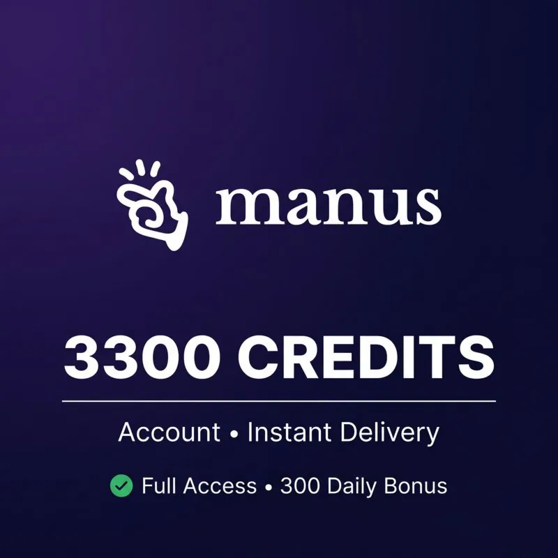 Manus AI Аккаунт 3300 Кредитов Мгновенная Доставка