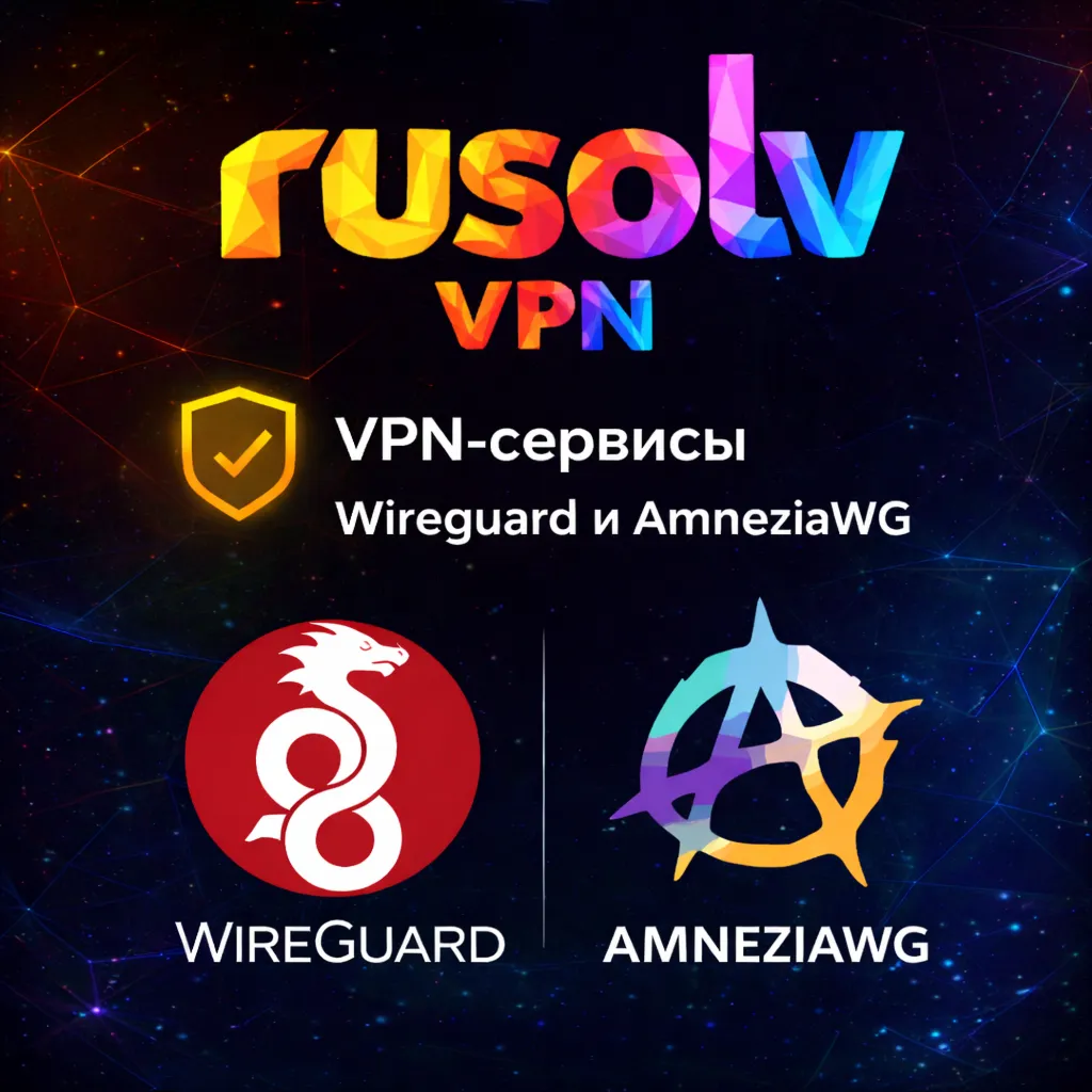 RuSolv VPN | WIREGUARD | AMNEZIA WG | Top-up code