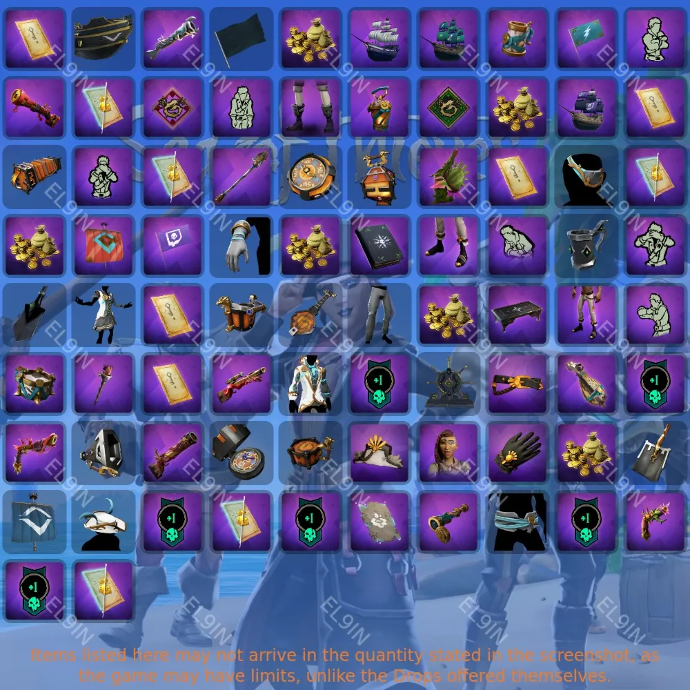 🧨Sea of Thieves🎲Твич Дропсы✅82 предметов + 🎁