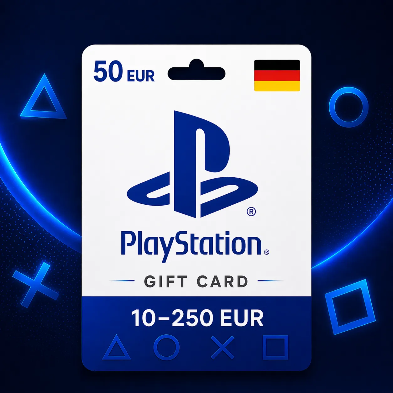 PlayStation Gift Cards Германия (DE) 10–250 EUR | Коды пополнения PSN