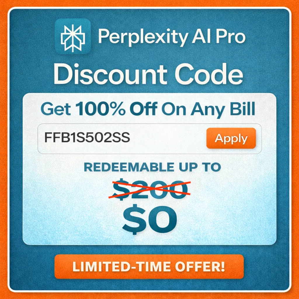 Perplexity AI Pro Promo Code | $200 OFF | Monthly / Yearly Access | Instant Delivery