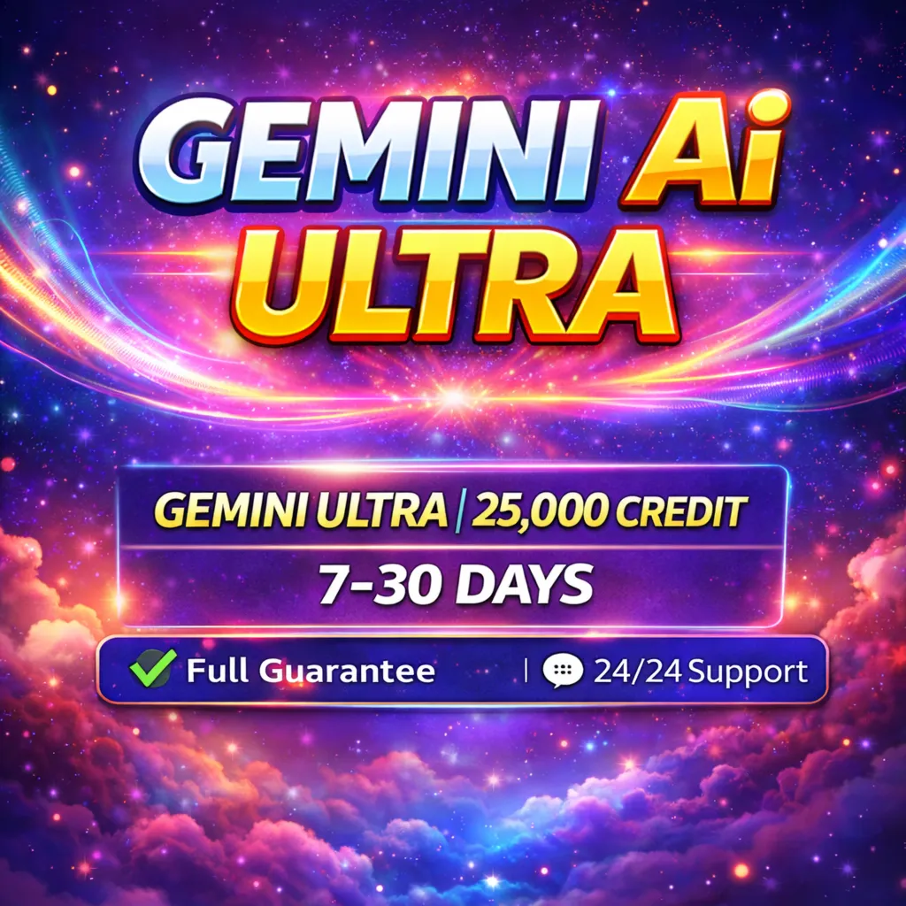 Gemini AI Ultra | 25 000 кредитов | Доступ на 1 месяц