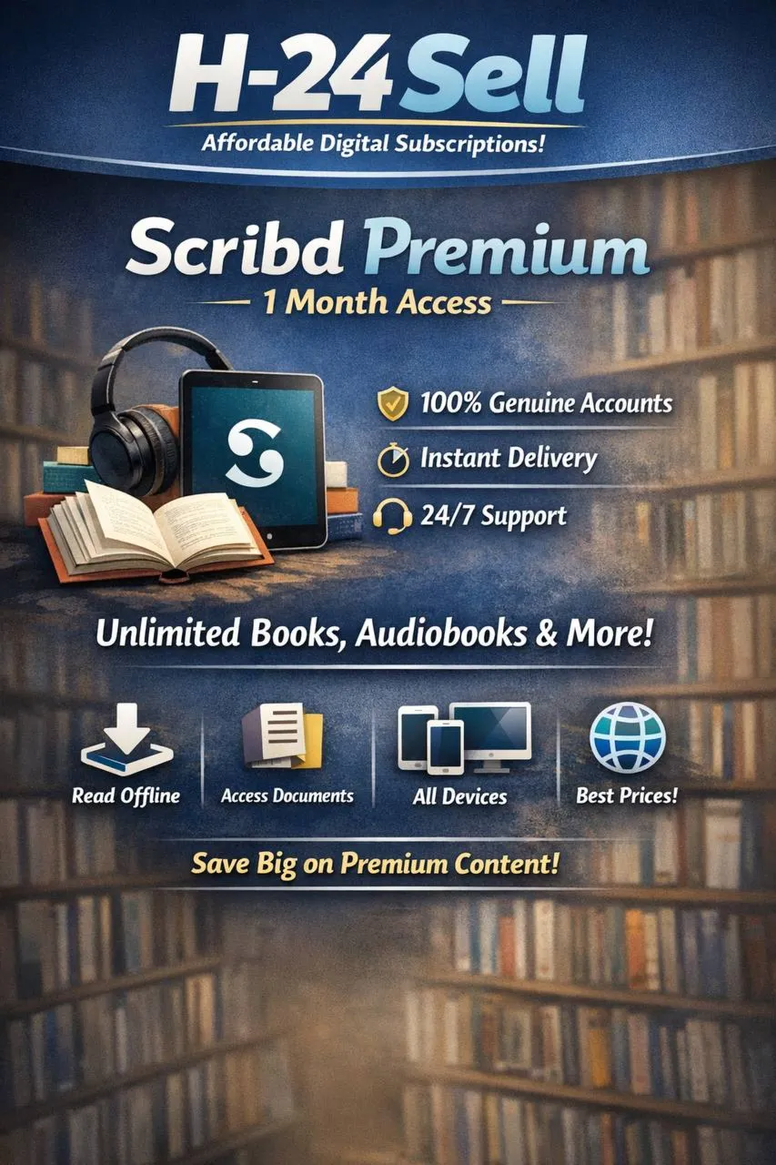  Scribd Premium Подписка | 1 Месяц  Личный Аккаунт | Быстрая Доставка 