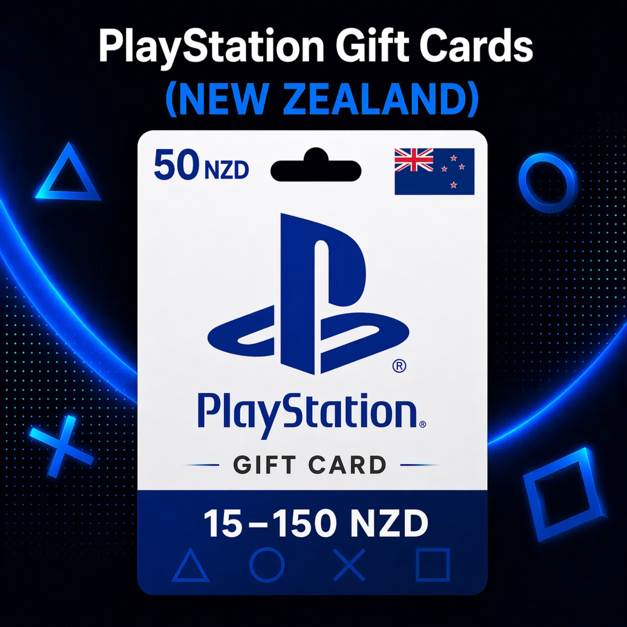 PlayStation Gift Cards Новая Зеландия (NZ) 15–150 NZD | Коды пополнения PSN