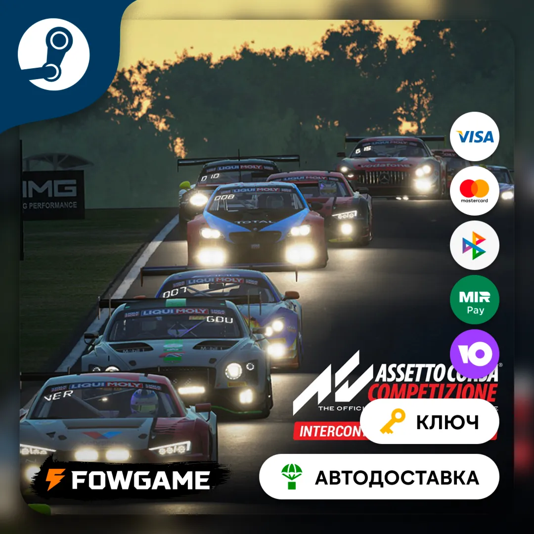  Assetto Corsa Competizione - Intercontinental GT Pack DLC (РУ+СНГ) КЛЮЧ STEAM