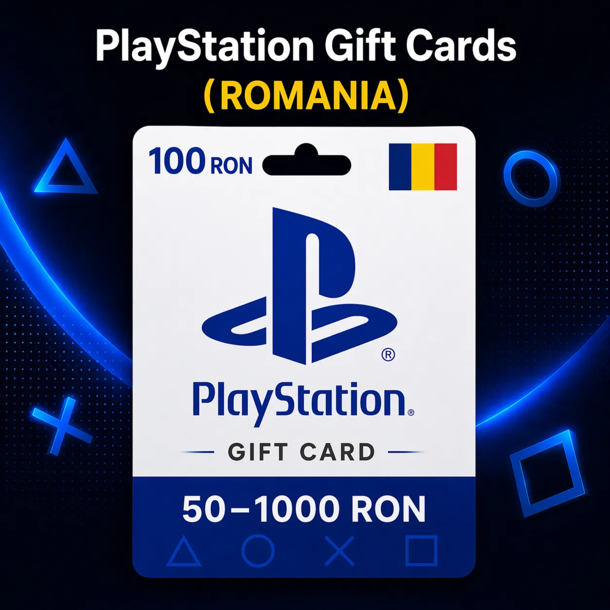 PlayStation Gift Cards Румыния (RO) 50–1000 RON | Коды пополнения PSN