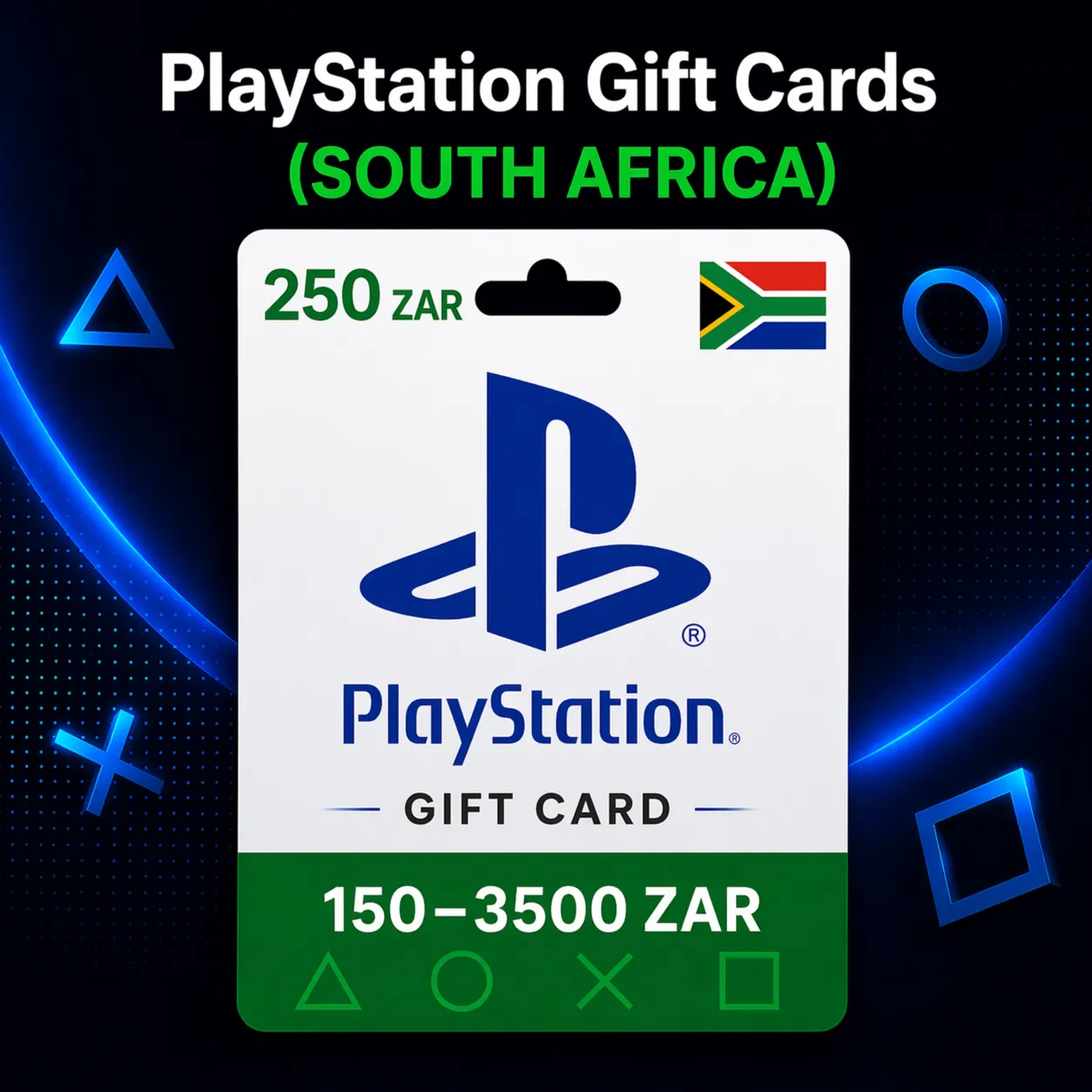 PlayStation Gift Cards Южная Африка (ZA) 150–3500 ZAR | Коды пополнения PSN
