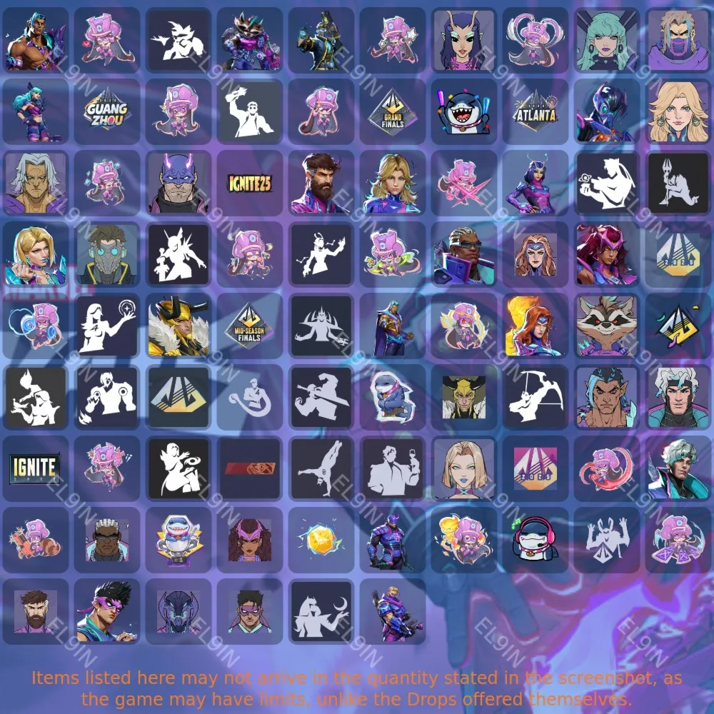 💡Marvel Rivals💡Твич Дропсы🎁86 предметов + 🎁