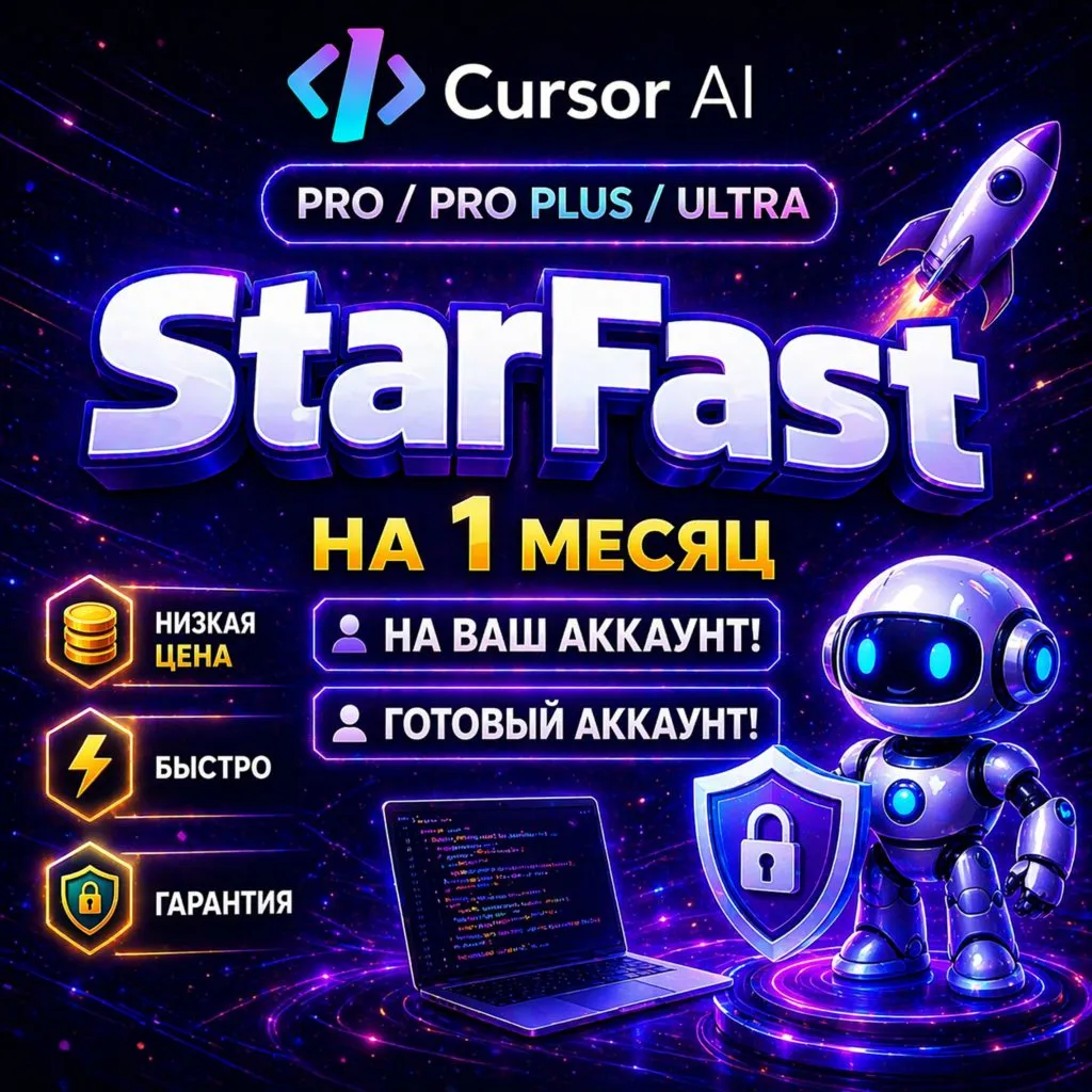 Cursor AI | Pro, Plus, Ultra | ГОТОВЫЙ АККАУНТ  | 1 МЕСЯЦ | НА ВАШ АККАУНТ | БЫСТРО