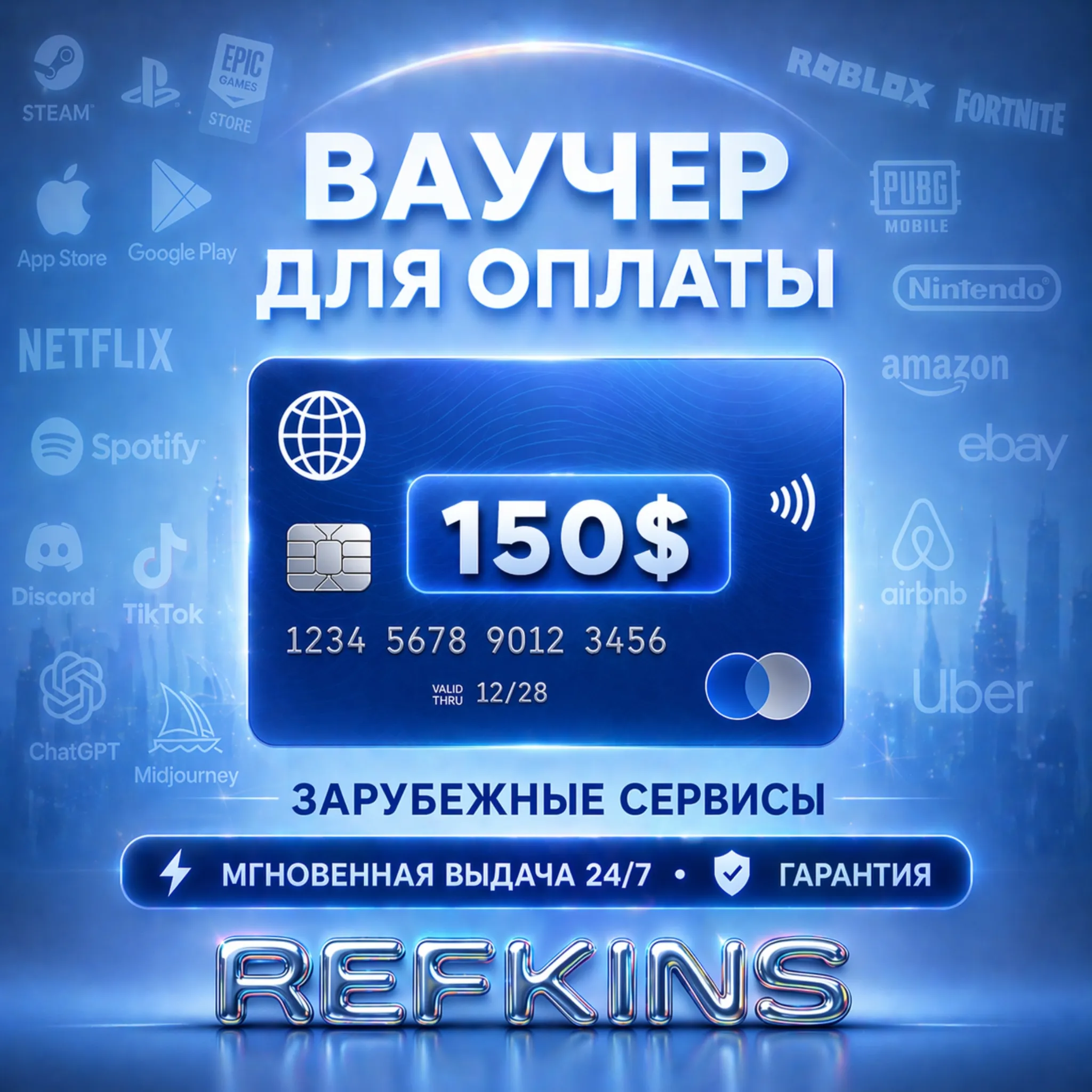 REWARBLE ВАУЧЕР 150$ | GLOBAL | МГНОВЕННАЯ ВЫДАЧА | ГАРАНТИЯ
