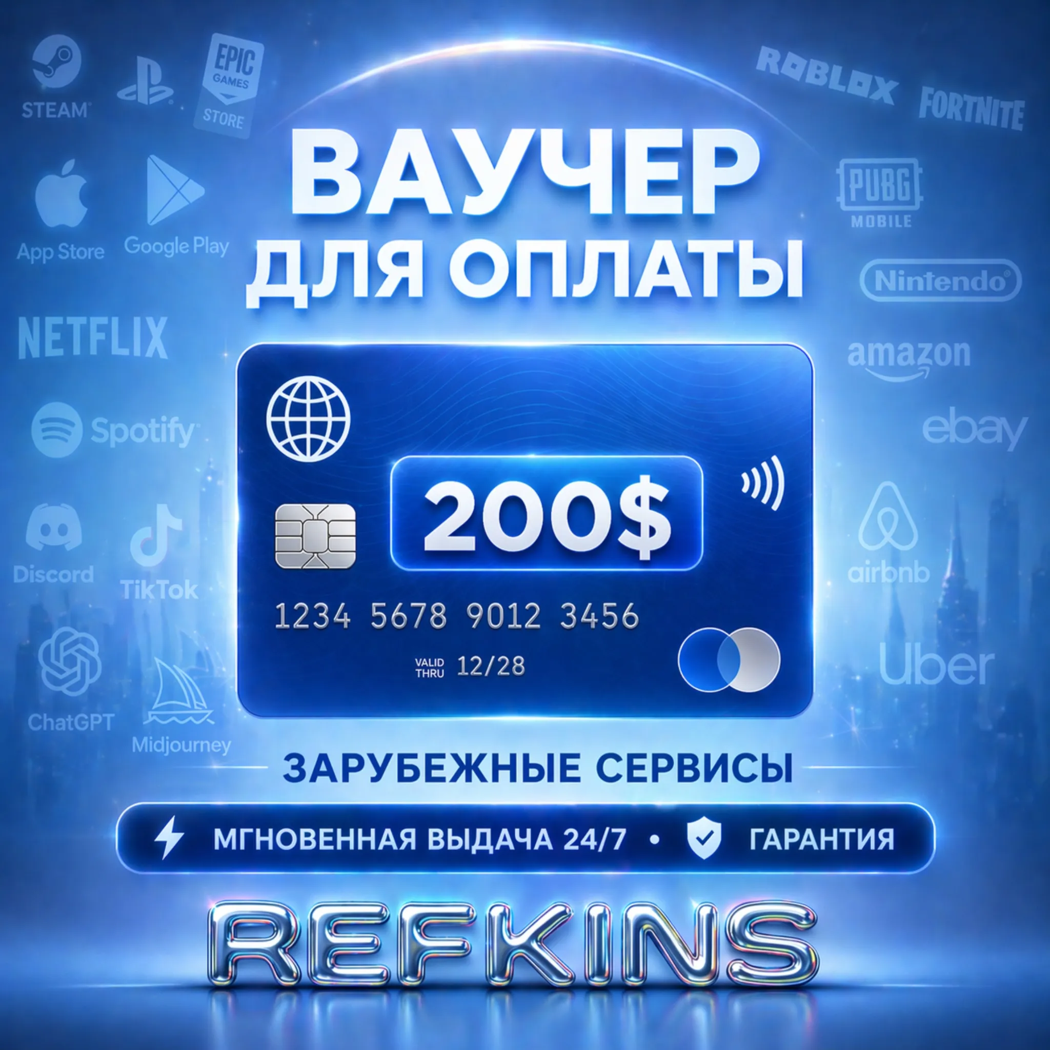 REWARBLE ВАУЧЕР 200$ | GLOBAL | МГНОВЕННАЯ ВЫДАЧА | ГАРАНТИЯ