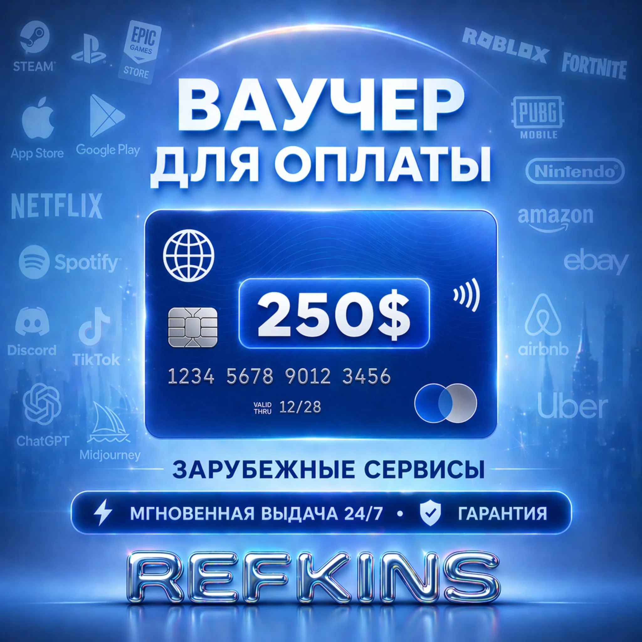 REWARBLE ВАУЧЕР 250$ | GLOBAL | МГНОВЕННАЯ ВЫДАЧА | ГАРАНТИЯ