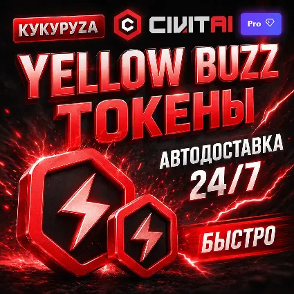 CIVITAI BUZZ ТОКЕНЫ | АВТОПОПОЛНЕНИЕ 24/7 | БЕЗ ВХОДА | CIVIT AI
