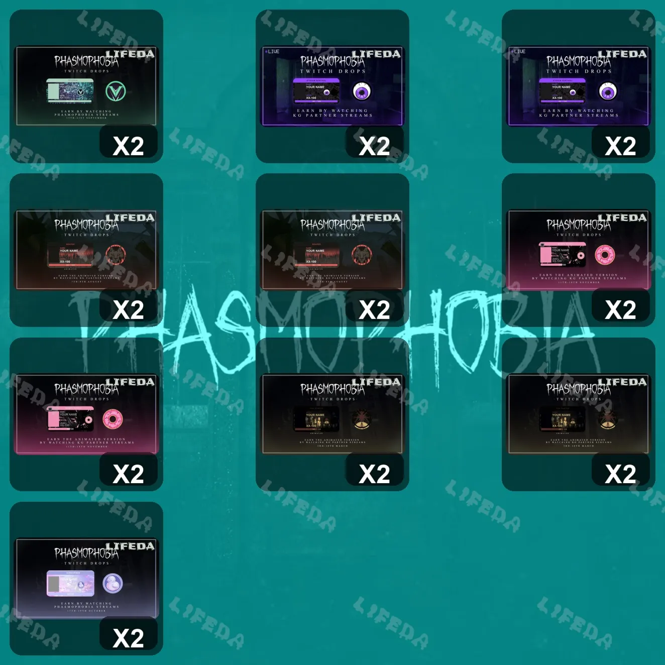 Phasmophobia 👻【ТВИЧ ДРОПЫ / ДРОПСЫ】🕯️20+ НАГРАД • СКИНЫ • ПРЕДМЕТЫ