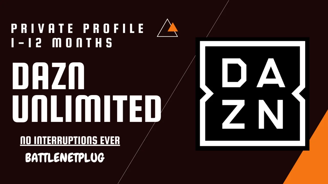 DAZN UNLIMITED 1-12 МЕСЯЦЕВ, ЛИЧНЫЙ ПРОФИЛЬ, МГНОВЕННАЯ ДОСТАВКА | PAYPAL