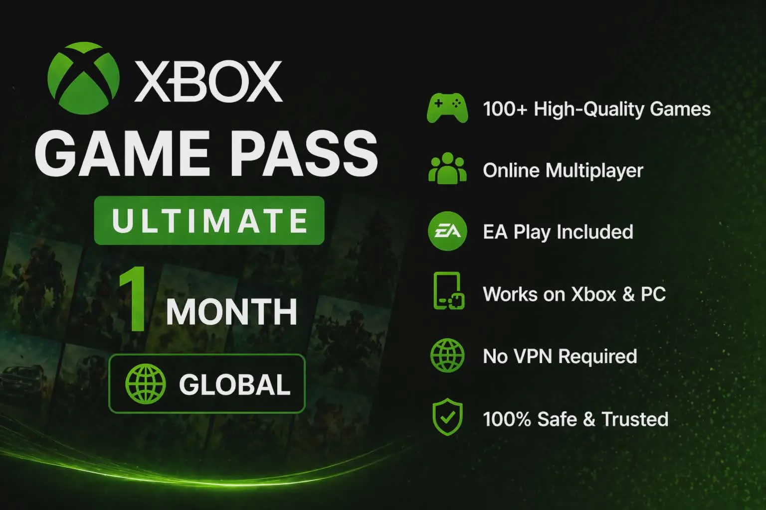Xbox Game Pass Ultimate 1 Month GLOBAL / Worldwide
