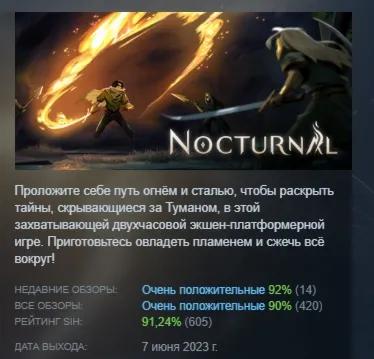 Nocturnal АВТОДОСТАВКА STEAM GIFT РОССИЯ